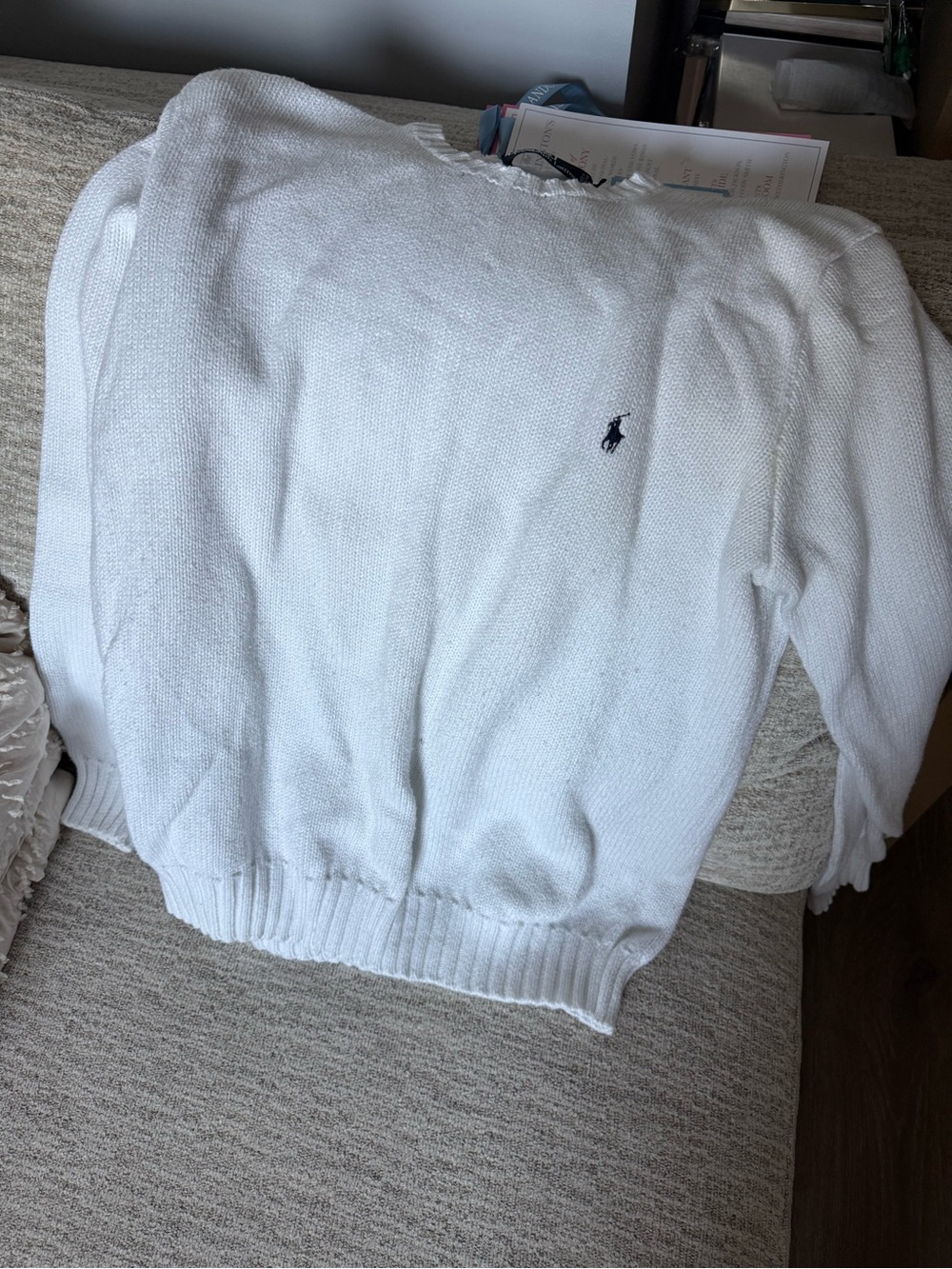 Polo Ralph Lauren cream knitted sweater